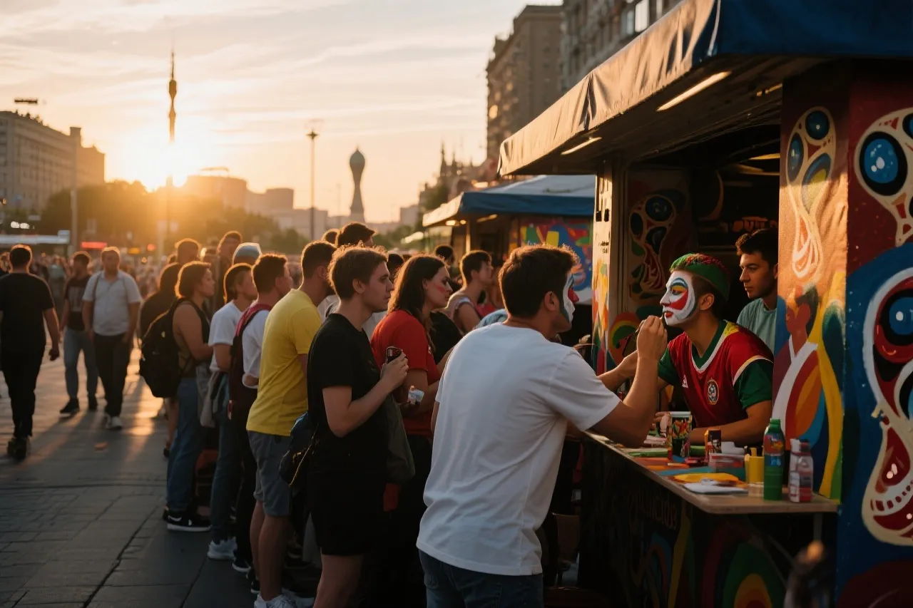 2026世界杯球迷彩绘纪实：从城市街头到看台，把信仰画在脸上
