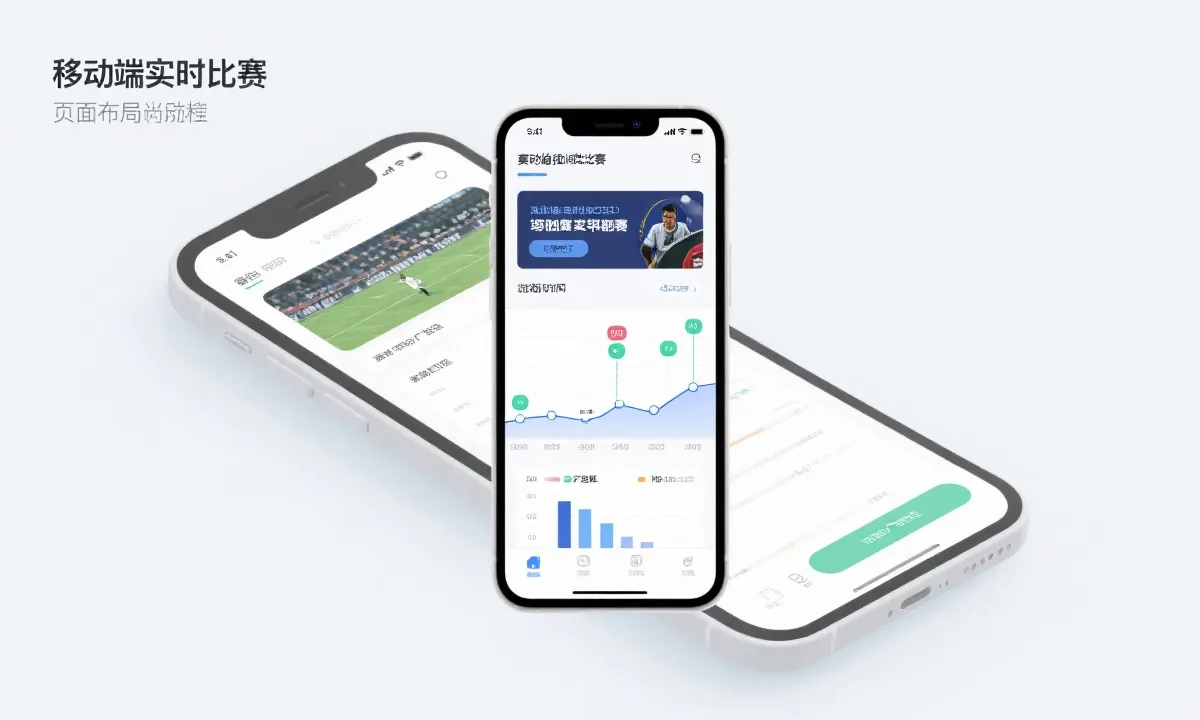 实时比分页面广告位与数据可视化组件布局示意